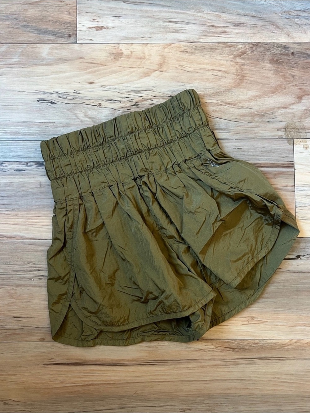 Free People Movement - Olive Green High-Waist Active Shorts